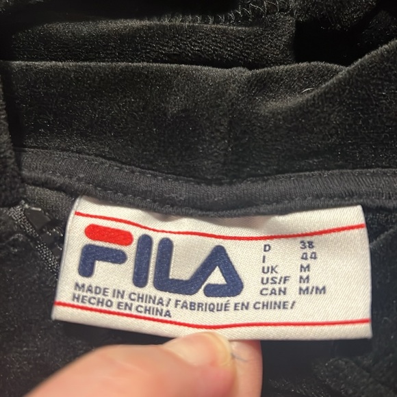 Fila Women's Laurent Velour half Zip Hoodie Sweatshirt - Picture 6 of 8